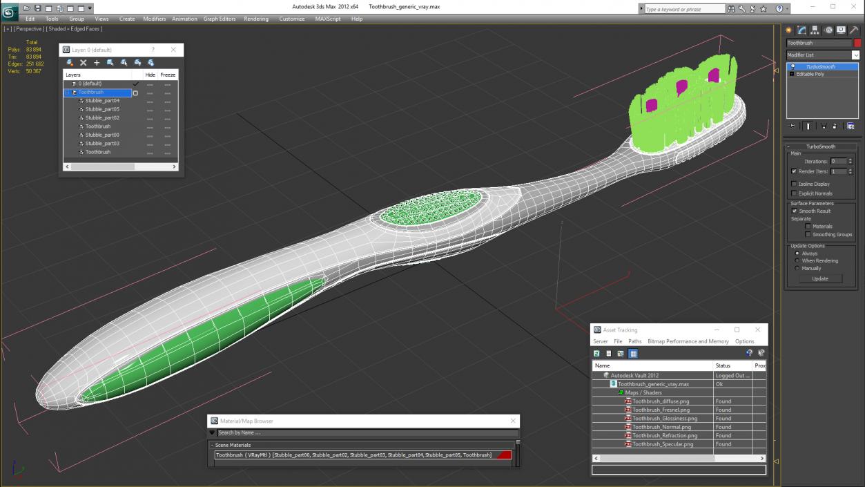 3D Toothbrush Generic model