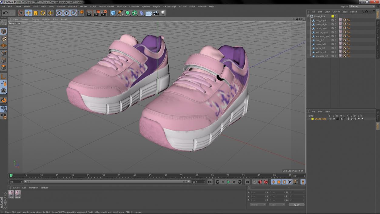 3D model Shoes Pink