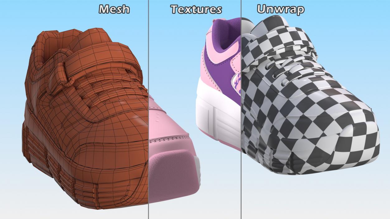 3D model Shoes Pink