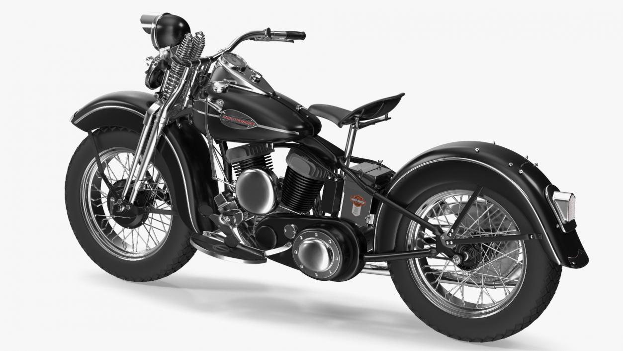 3D model 1942 Harley-Davidson WLA Black