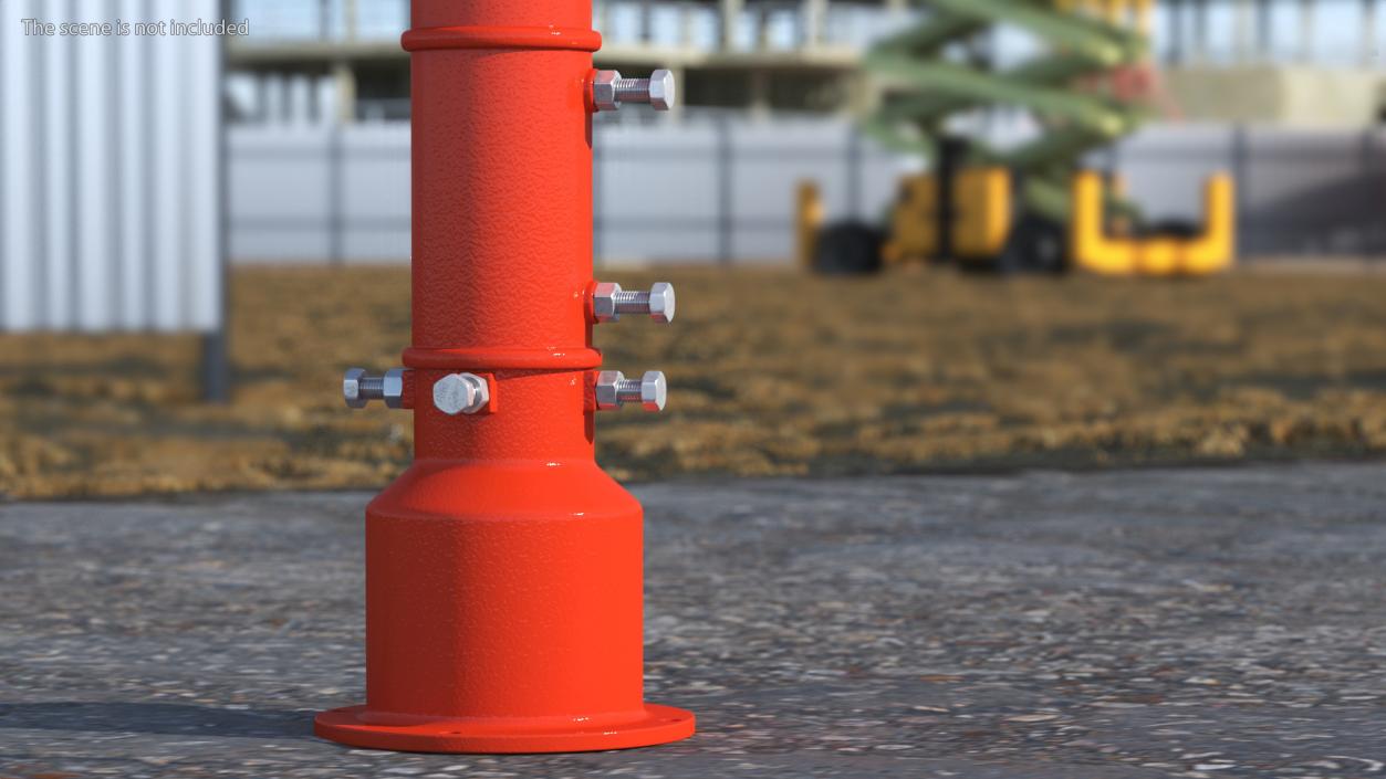 Fire Protection Underground Indicator Post 3D