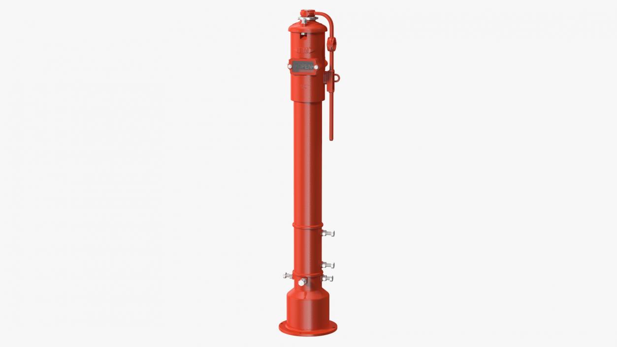 Fire Protection Underground Indicator Post 3D