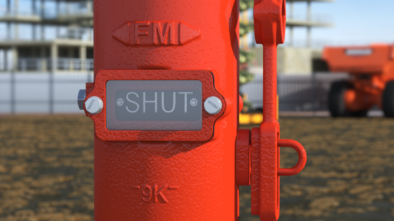 Fire Protection Underground Indicator Post 3D