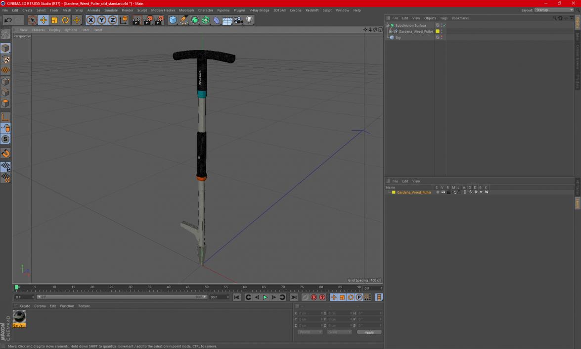 Gardena Weed Puller 3D model