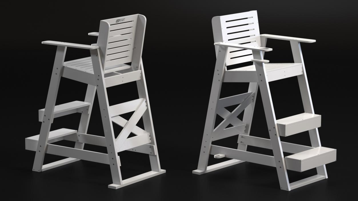 3D model Sentry Lifeguard Chair 42 inch