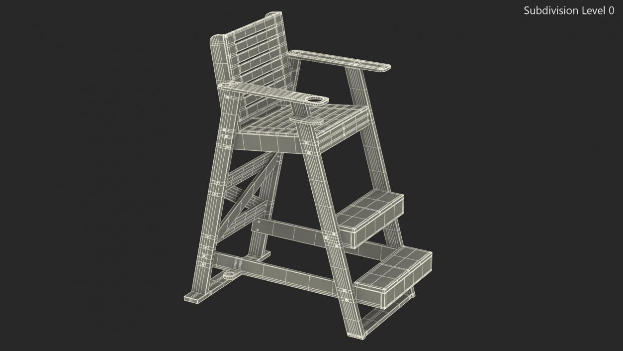 3D model Sentry Lifeguard Chair 42 inch