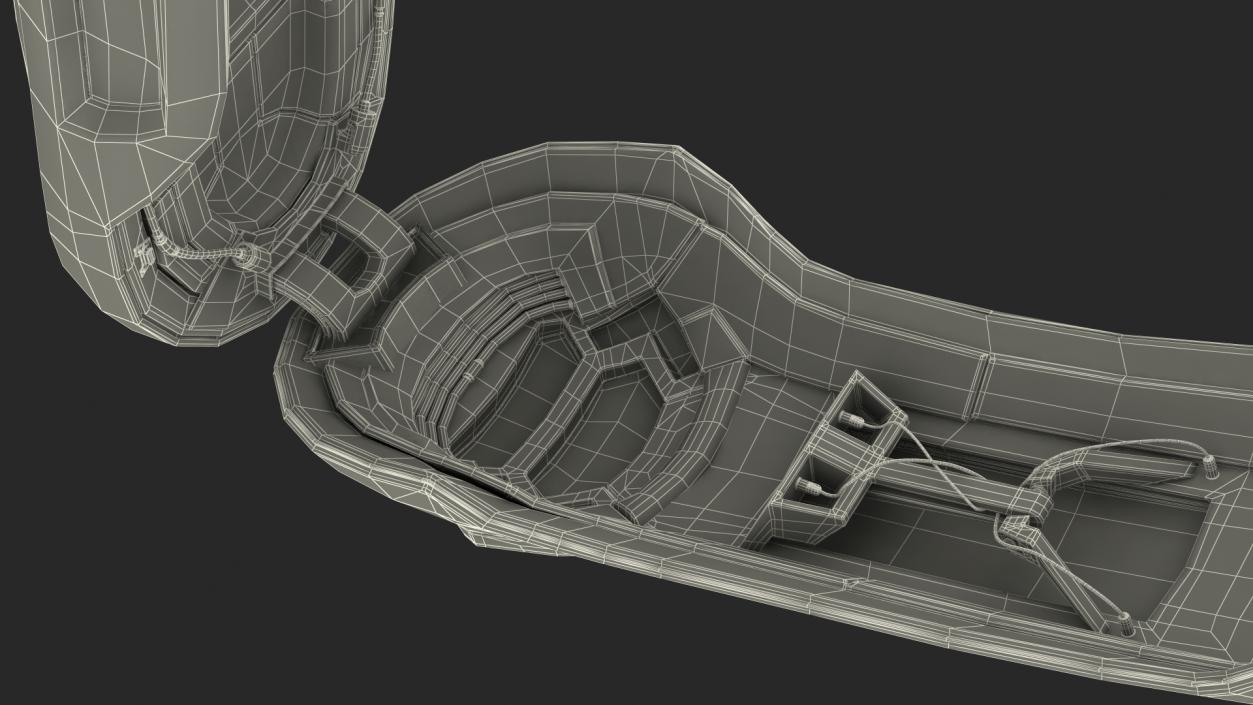 3D model Sci Fi Cryogenic Pod with Console Rigged