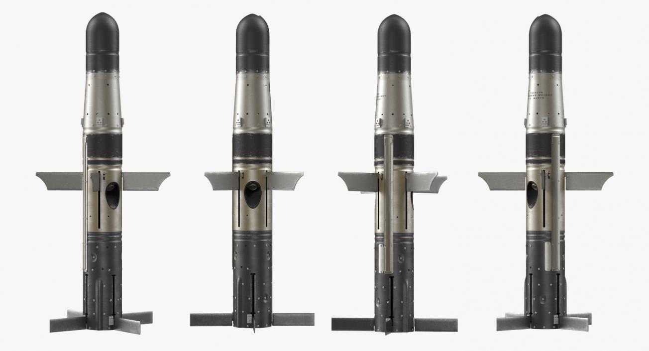 3D model BGM 71a TOW Missiles