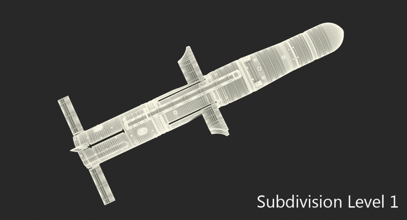 3D model BGM 71a TOW Missiles