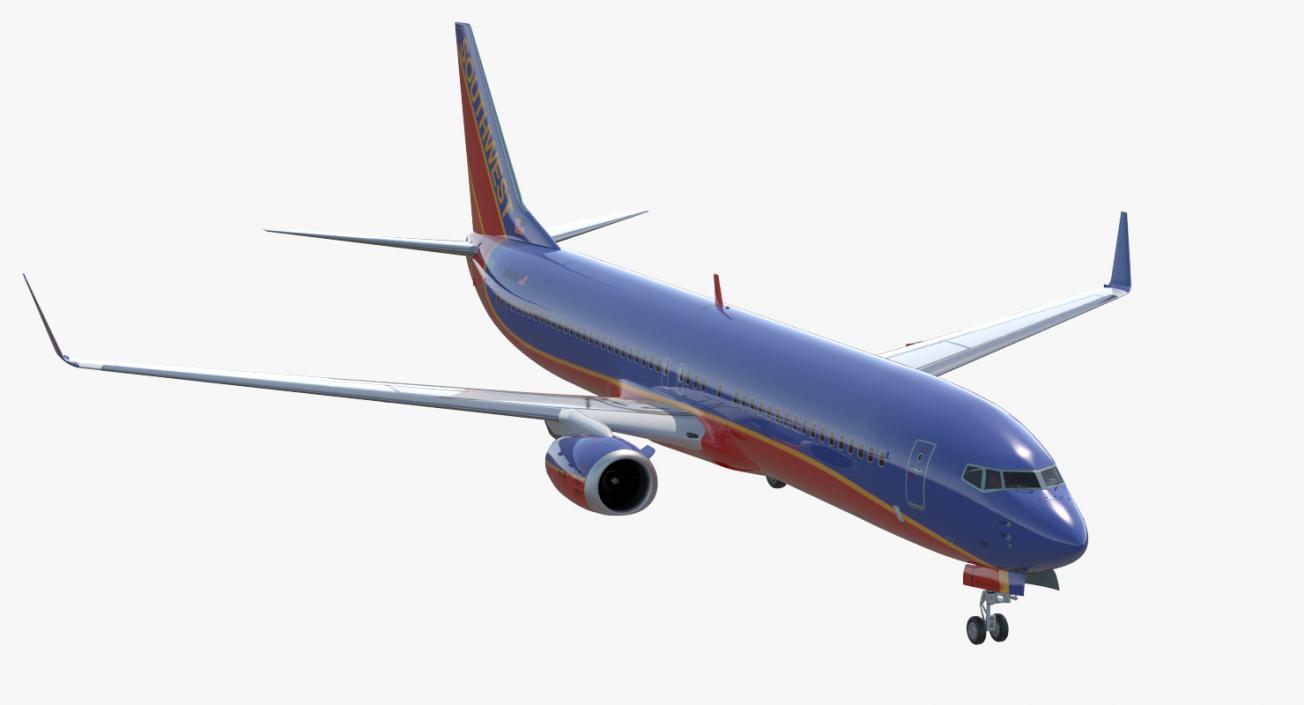 3D Boeing 737-900 Southwest Airlines model