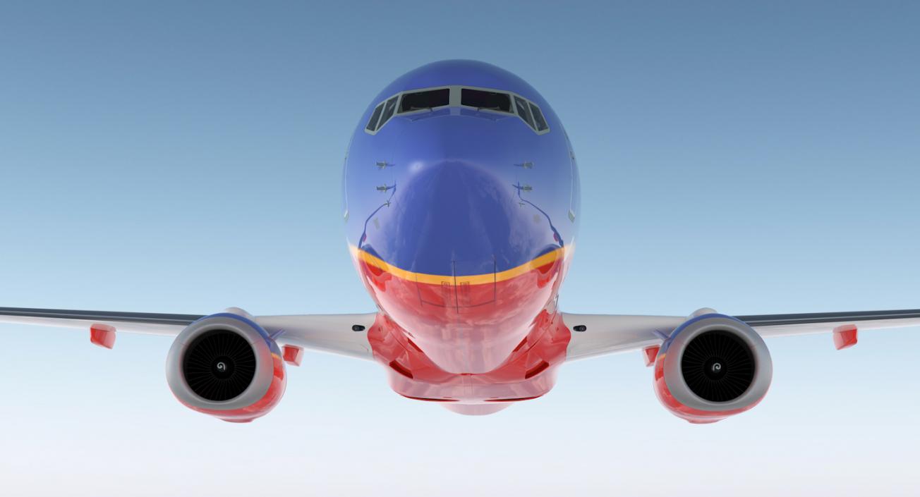 3D Boeing 737-900 Southwest Airlines model