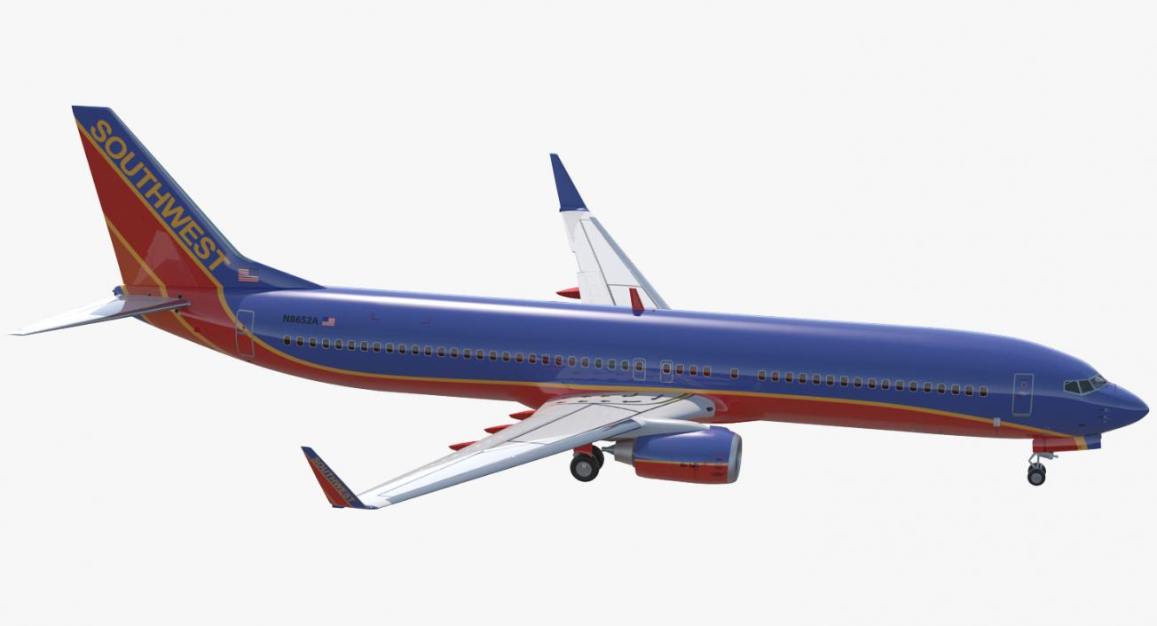 3D Boeing 737-900 Southwest Airlines model