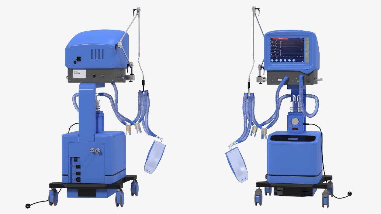 3D model ICU Ventilator Machine Generic