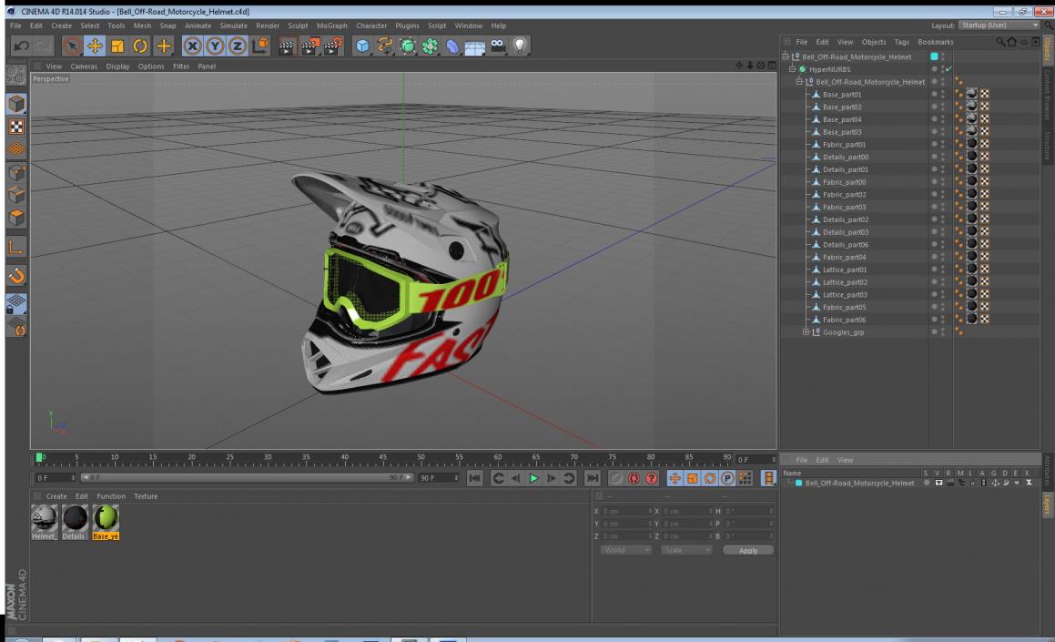 3D Bell Off-Road Motorcycle Helmet