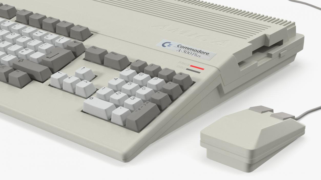 Home Computer Commodore Amiga 500 Keyboard 3D