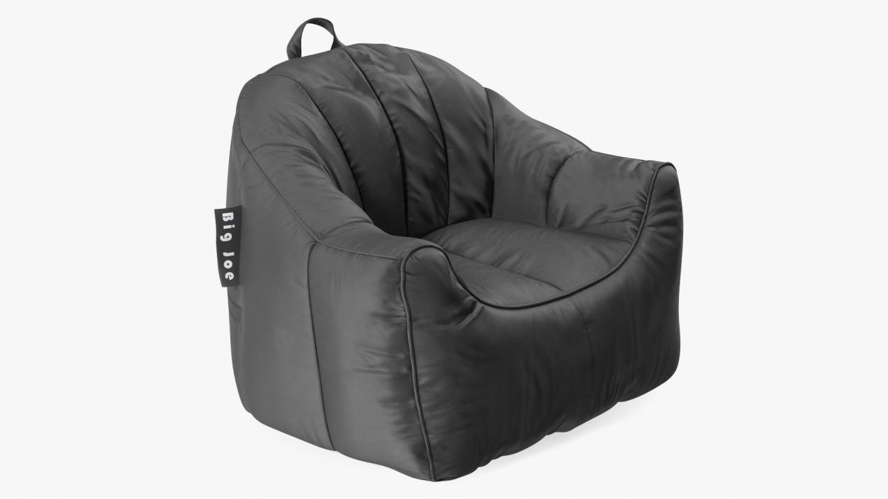 Big Joe Hug Bean Bag Chair Black 3D