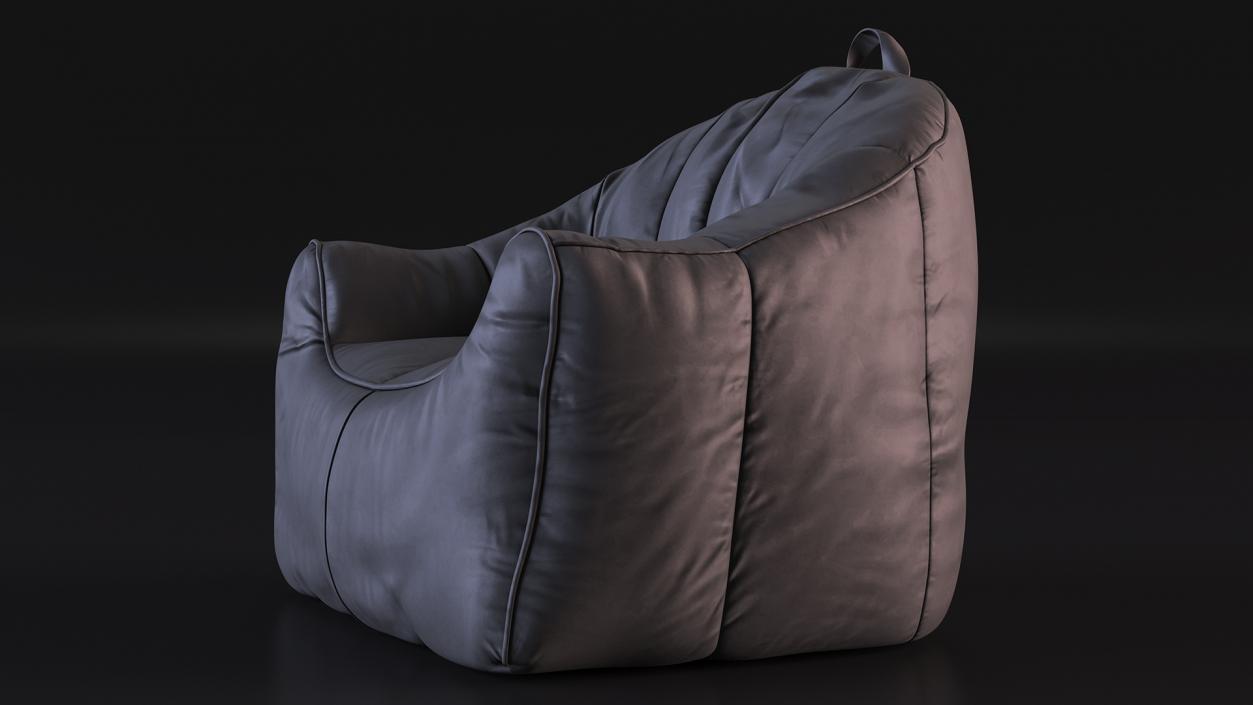 Big Joe Hug Bean Bag Chair Black 3D