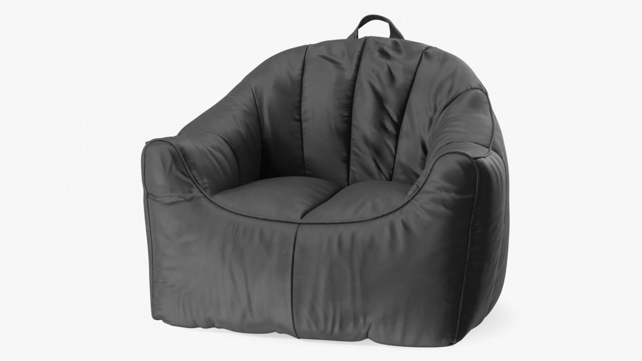 Big Joe Hug Bean Bag Chair Black 3D