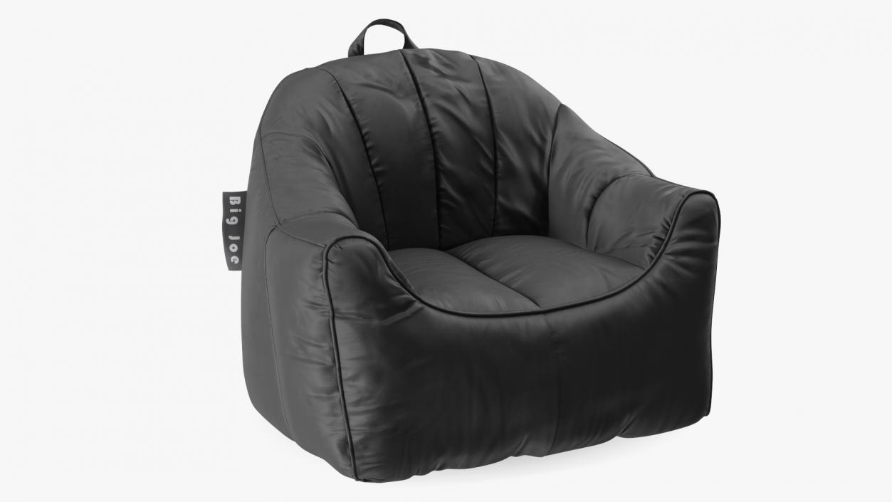 Big Joe Hug Bean Bag Chair Black 3D