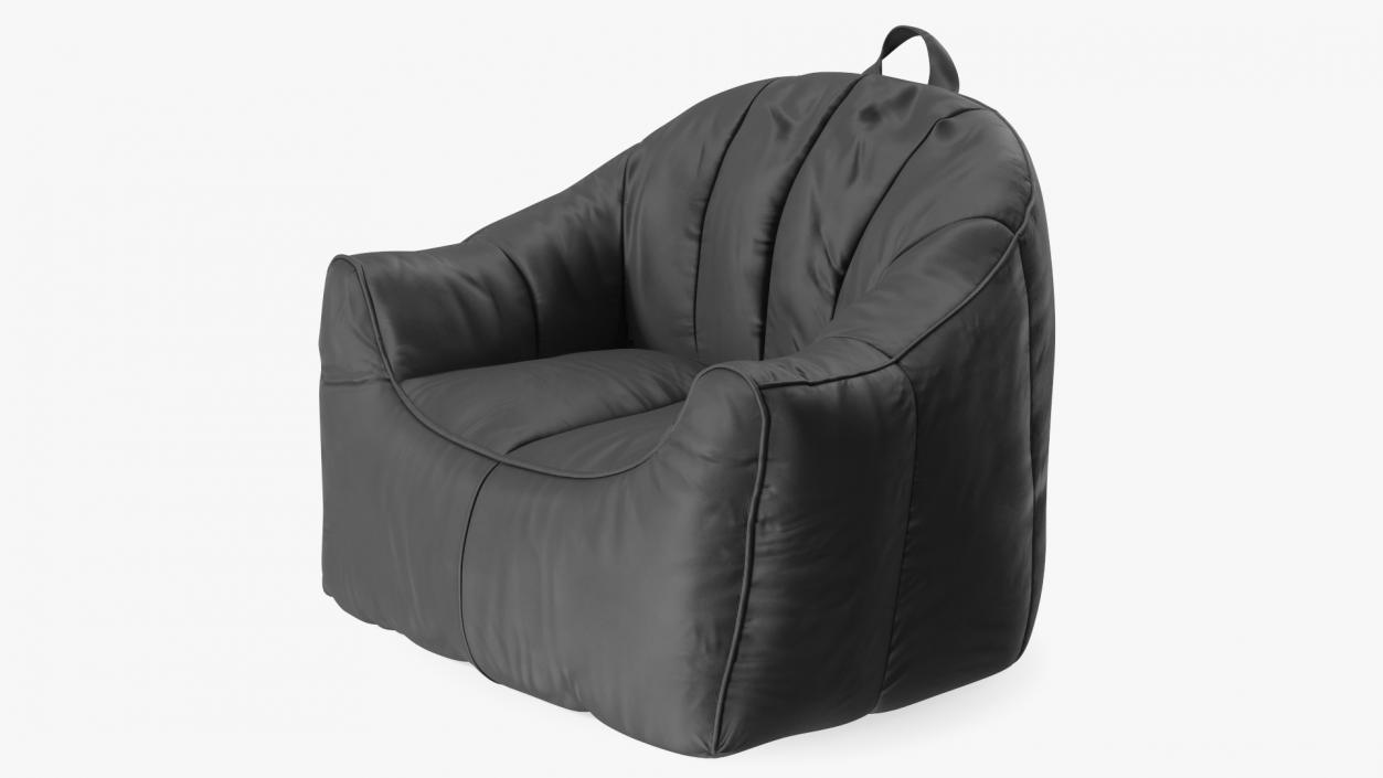 Big Joe Hug Bean Bag Chair Black 3D