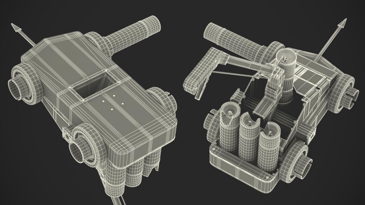 3D model Traffic Line Stripping Machine