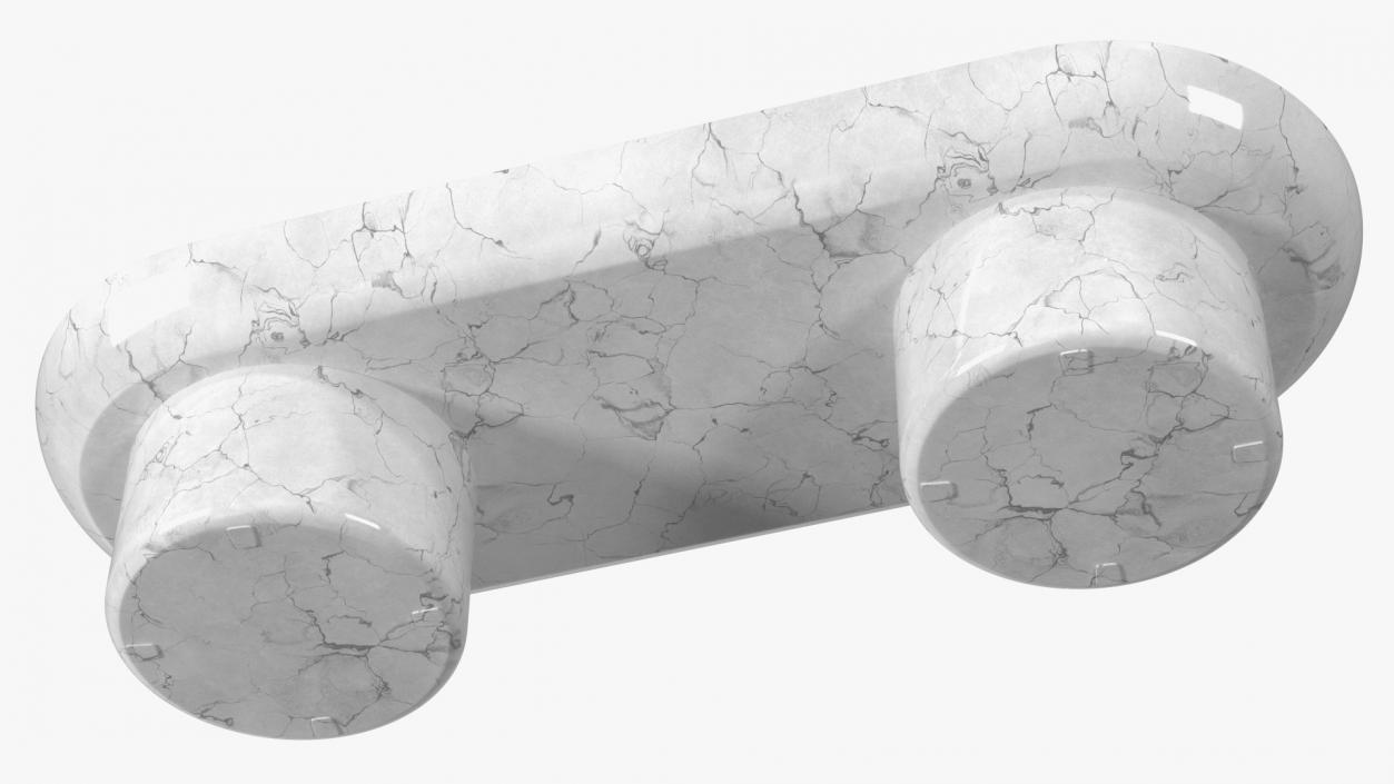 3D model Outdoor Marble Bench