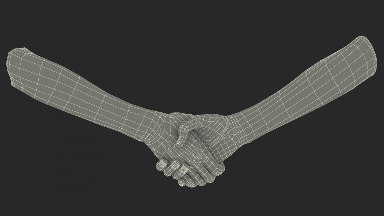 3D Handshake Female Hand