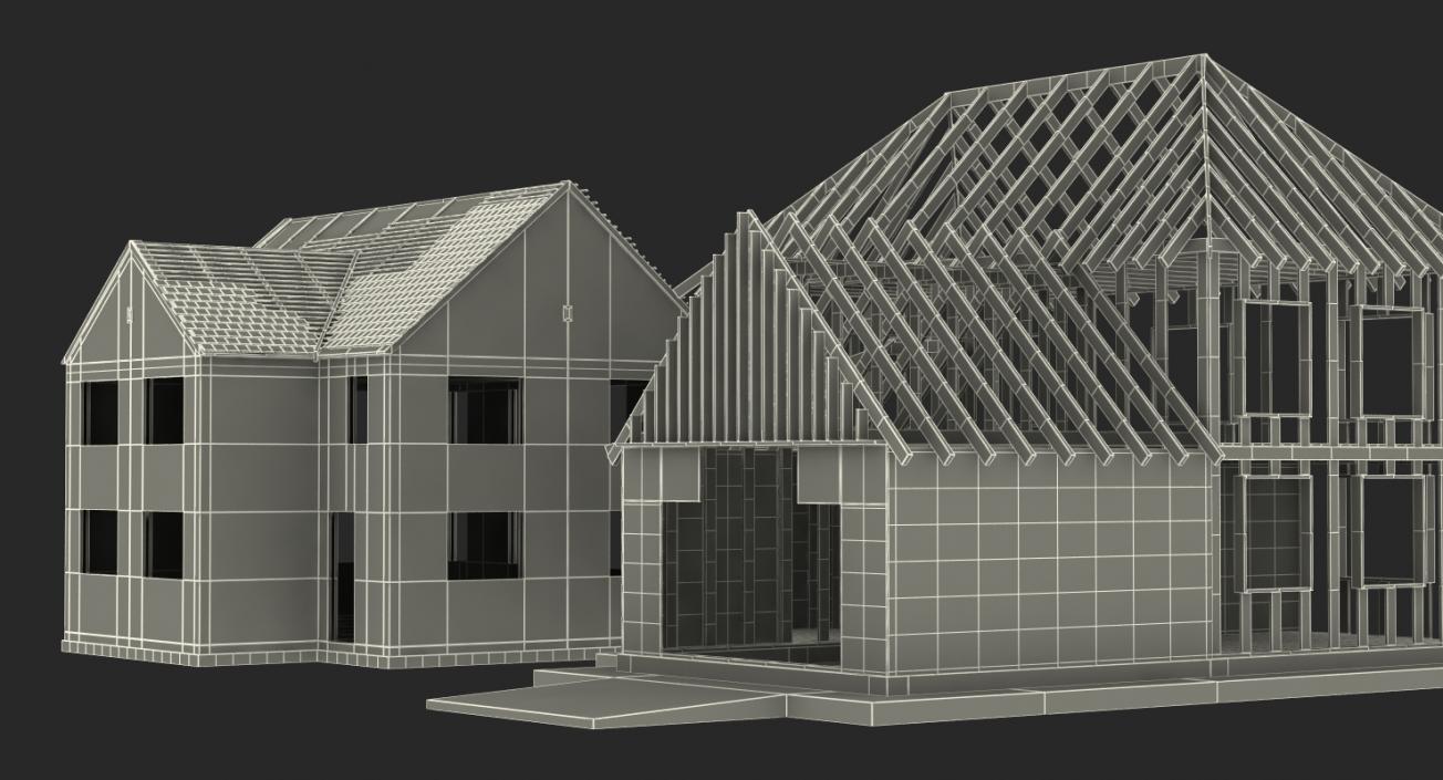 Private House Construction Collection 2 3D model