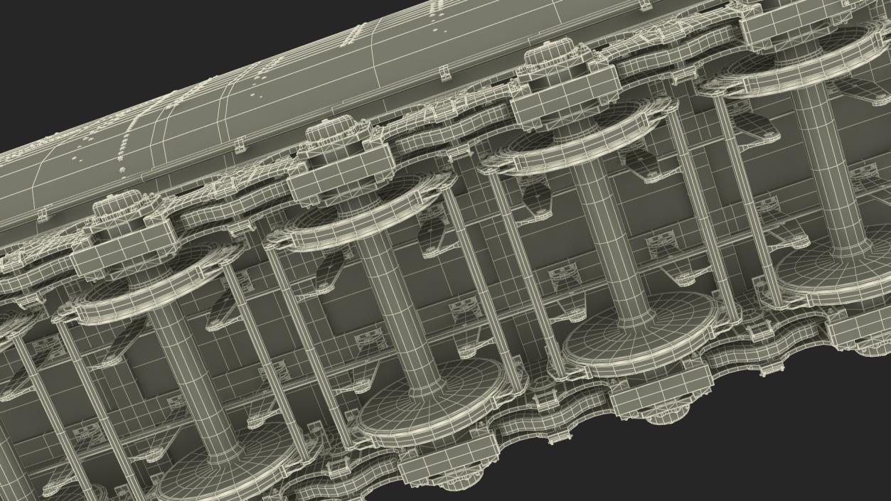 Trailed Tender for Locomotive 3D model