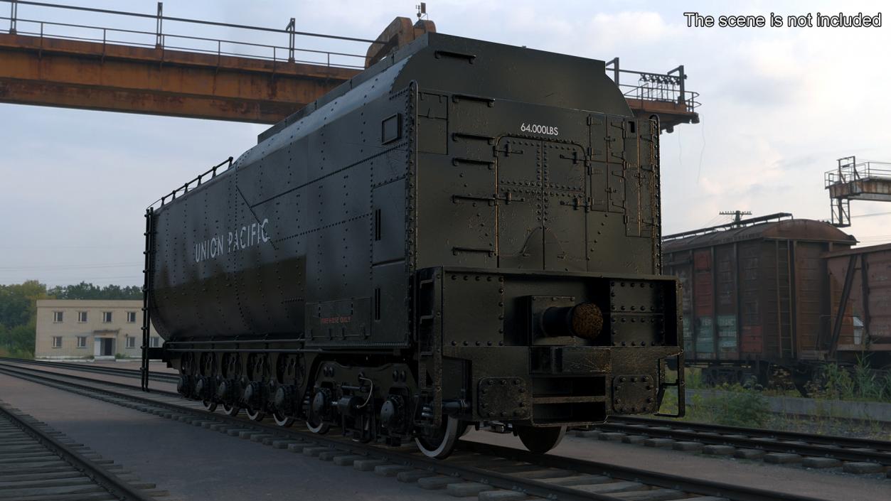 Trailed Tender for Locomotive 3D model