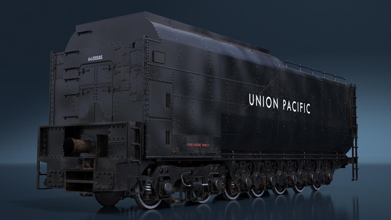 Trailed Tender for Locomotive 3D model