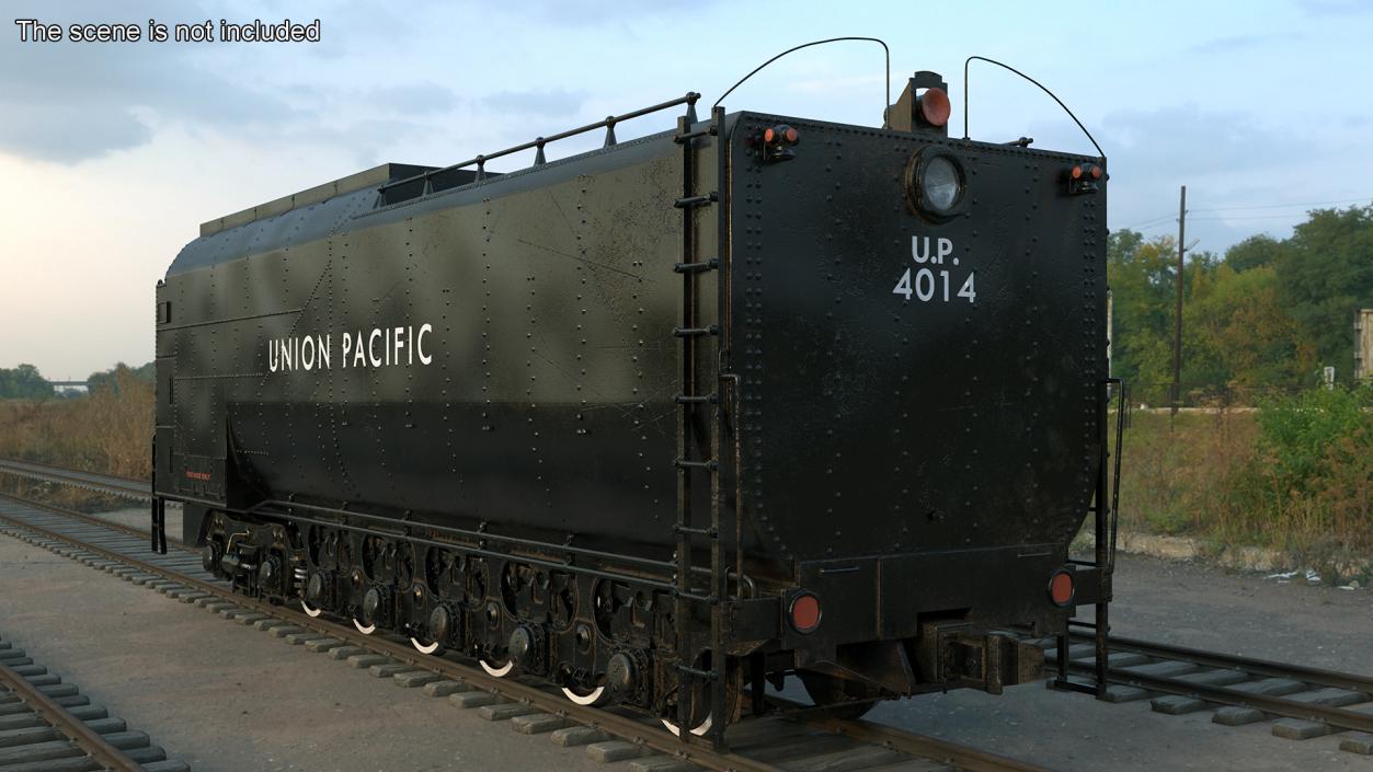 Trailed Tender for Locomotive 3D model