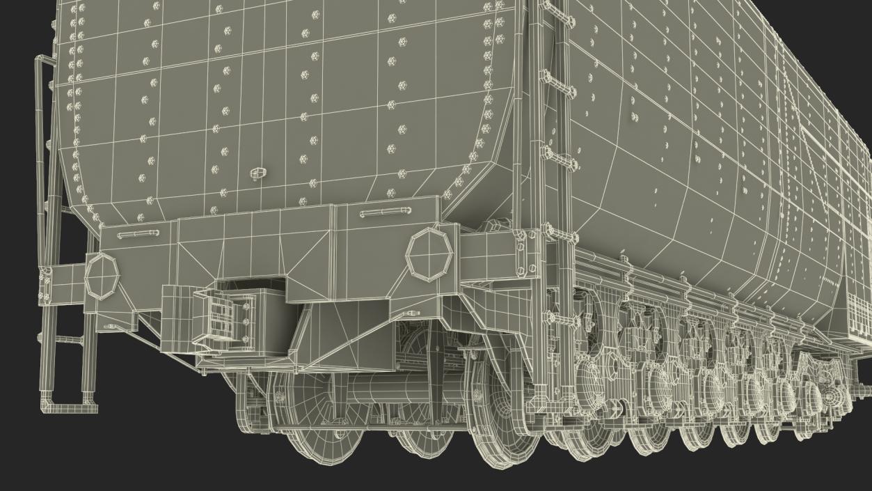 Trailed Tender for Locomotive 3D model