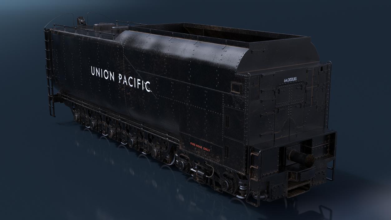 Trailed Tender for Locomotive 3D model