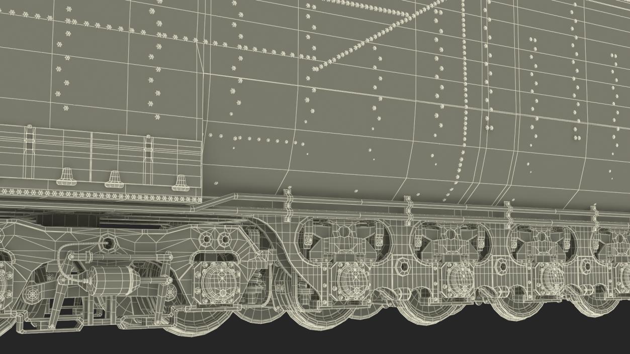 Trailed Tender for Locomotive 3D model