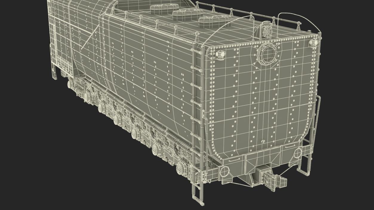 Trailed Tender for Locomotive 3D model