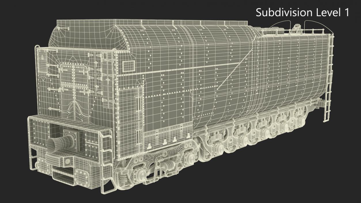 Trailed Tender for Locomotive 3D model