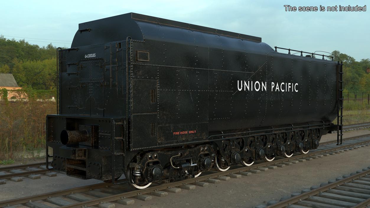 Trailed Tender for Locomotive 3D model