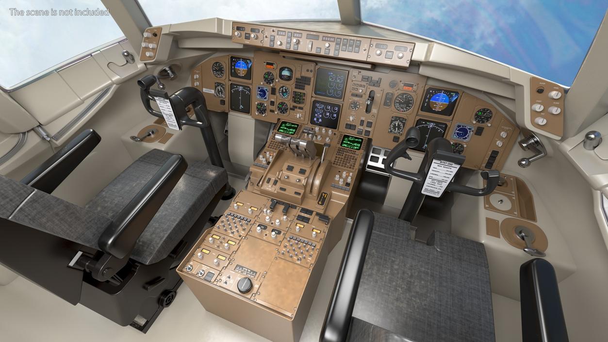 3D Airplane Dashboard model