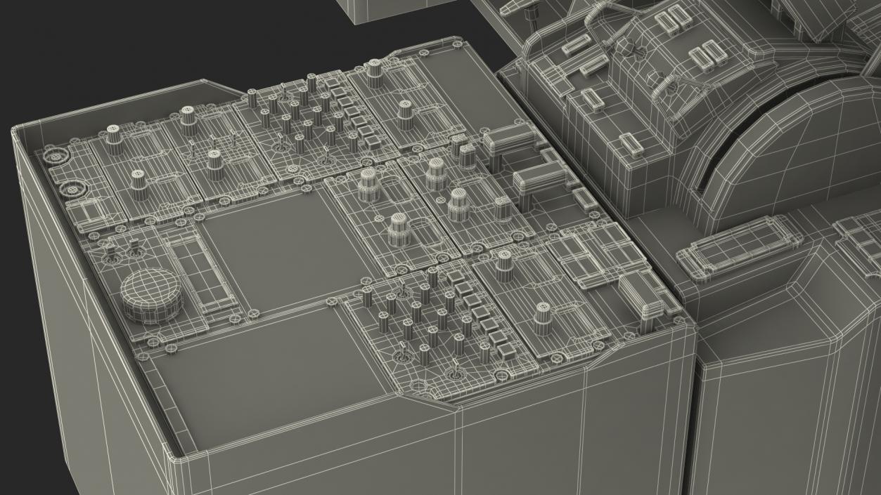 3D Airplane Dashboard model