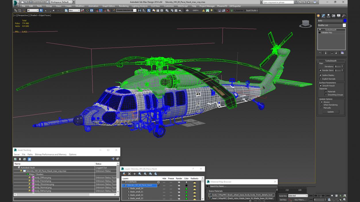 Sikorsky HH 60 Pave Hawk 3D model