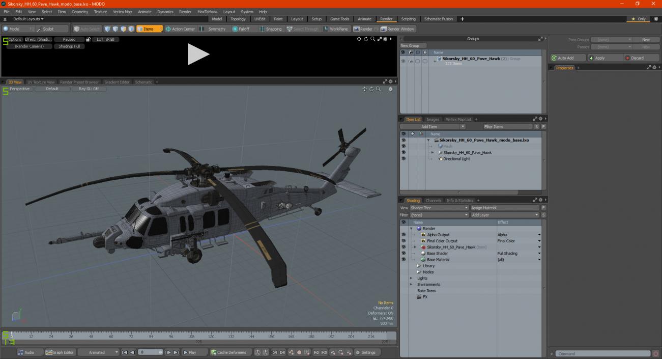 Sikorsky HH 60 Pave Hawk 3D model