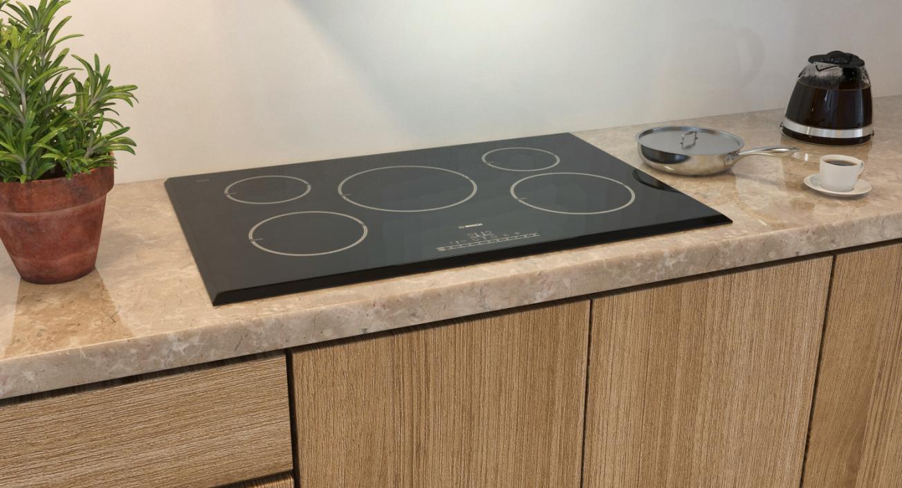 3D Induction Hobs Bosch 3D Models Collection