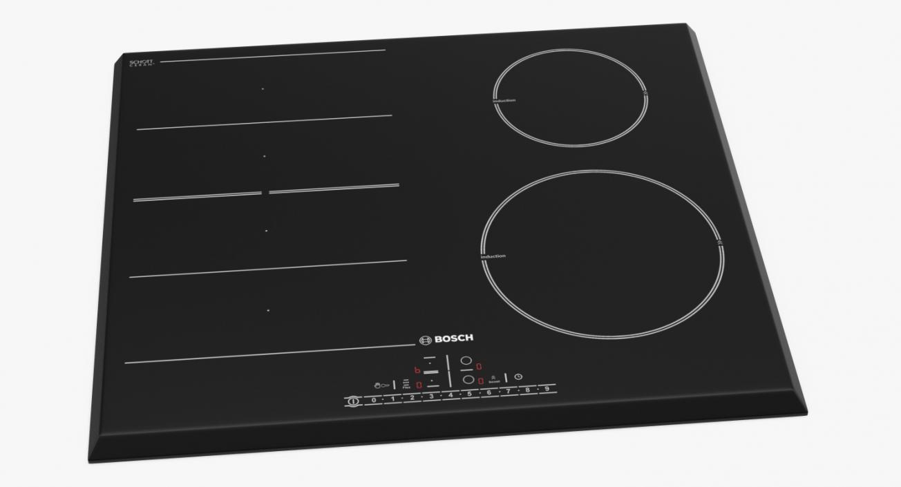 3D Induction Hobs Bosch 3D Models Collection