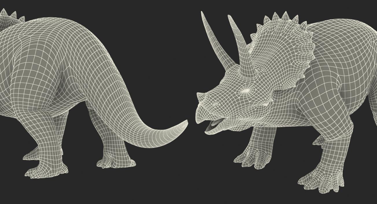 3D Triceratops Rigged model