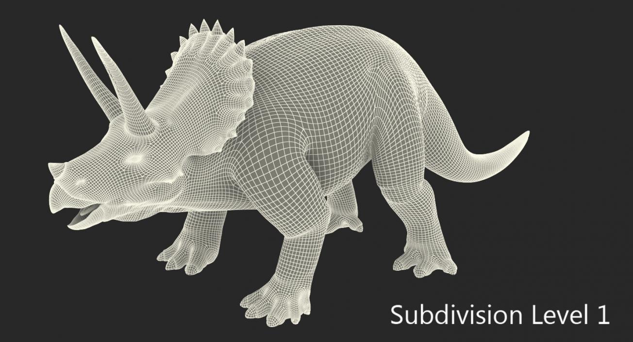 3D Triceratops Rigged model