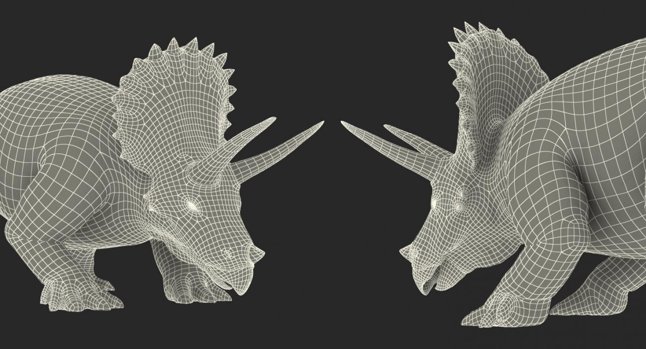 3D Triceratops Rigged model