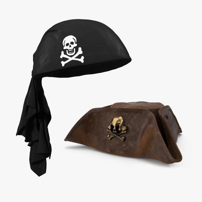 Pirate Hats Collection 3D