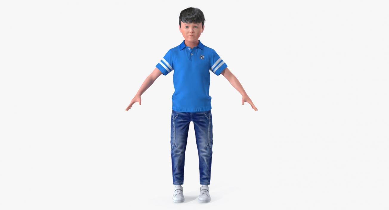 3D Realistic Teenage Boy Rigged model