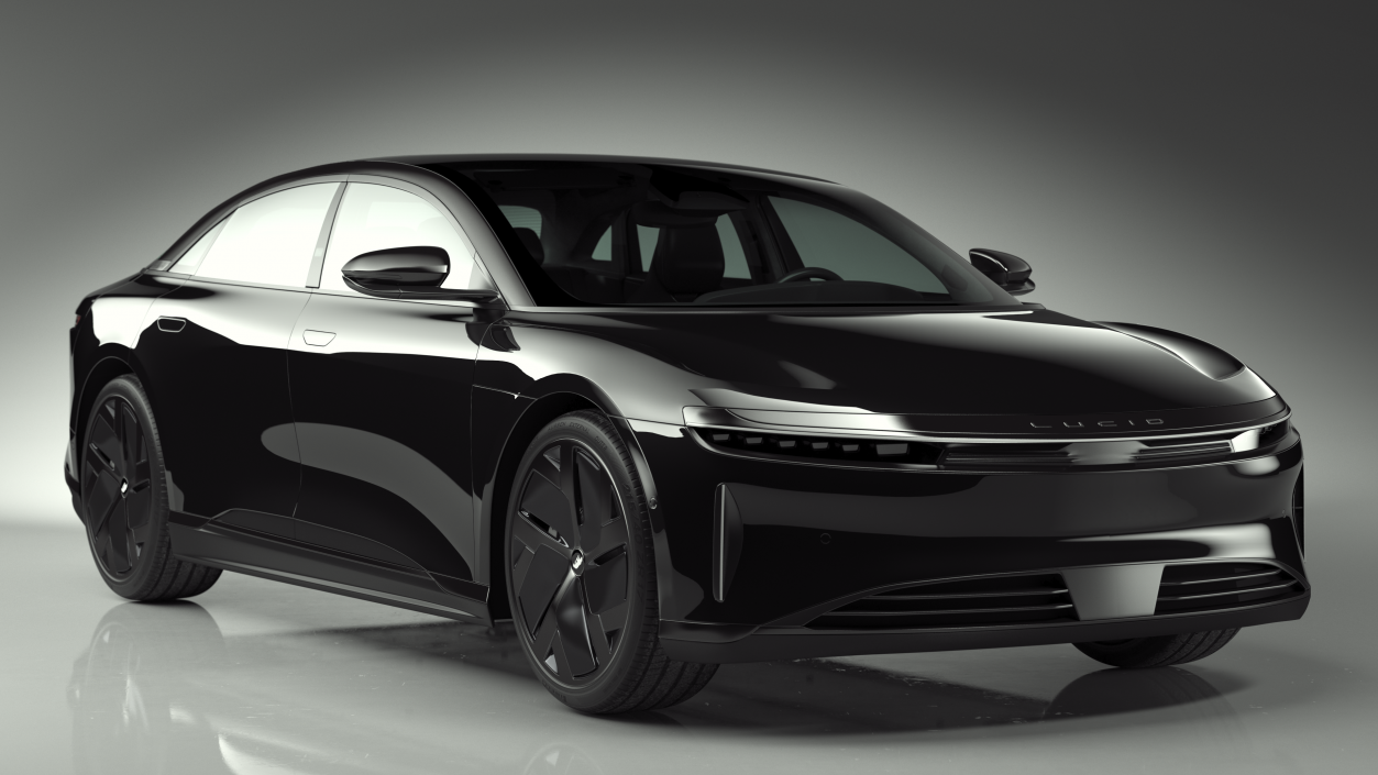 Lucid Air Electric Luxury Sedan Black 3D